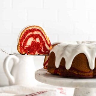 Red Velvet Marble Pound Cake Recipe | Grandbaby Cakes