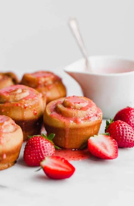 Strawberry Butter Rose Buns | Grandbaby Cakes