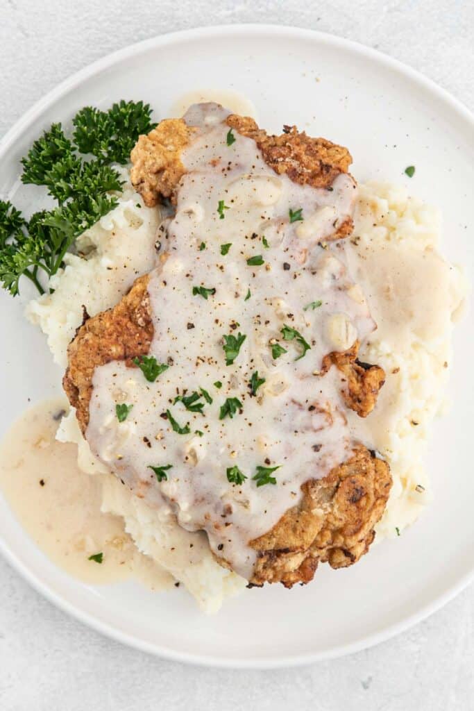 The BEST Crispy Texas Chicken Fried Steak - Grandbaby Cakes