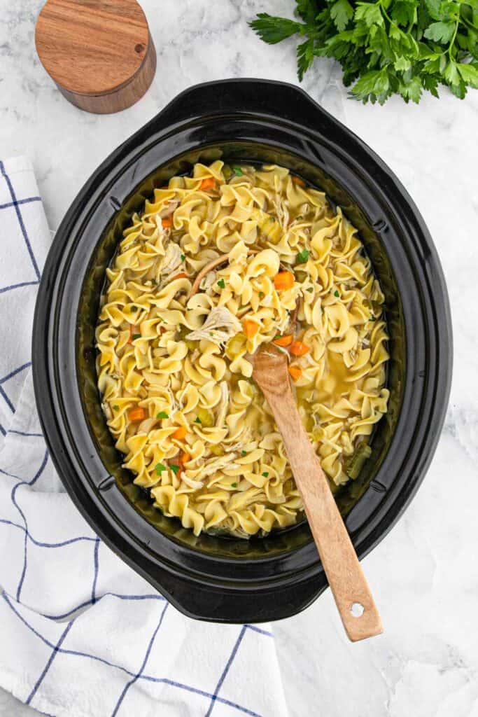 Slow Cooker Chicken Noodle Soup Grandbaby Cakes