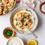 Easy Shrimp Scampi Recipe and Grits | Grandbaby Cakes