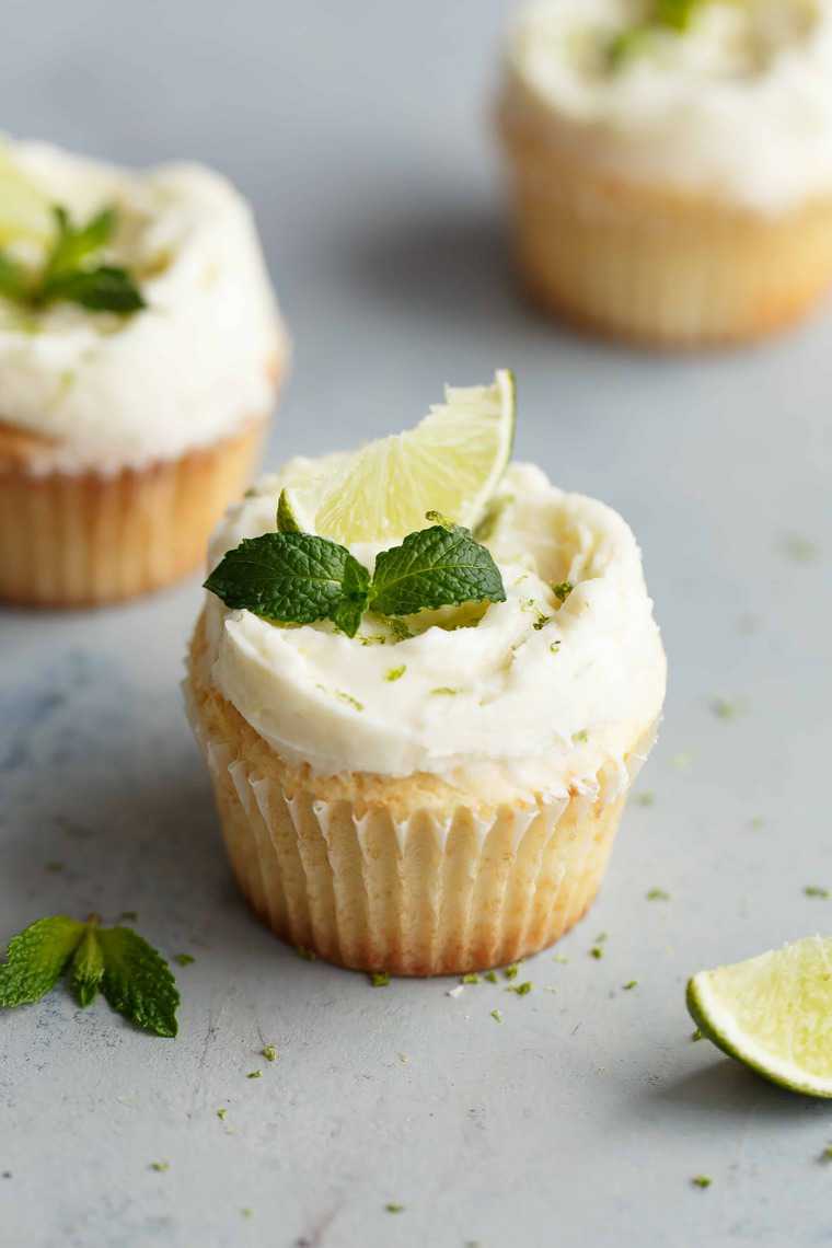 Fluffy Lemon Cupcakes Recipe with Mojito Frosting | Grandbaby Cakes