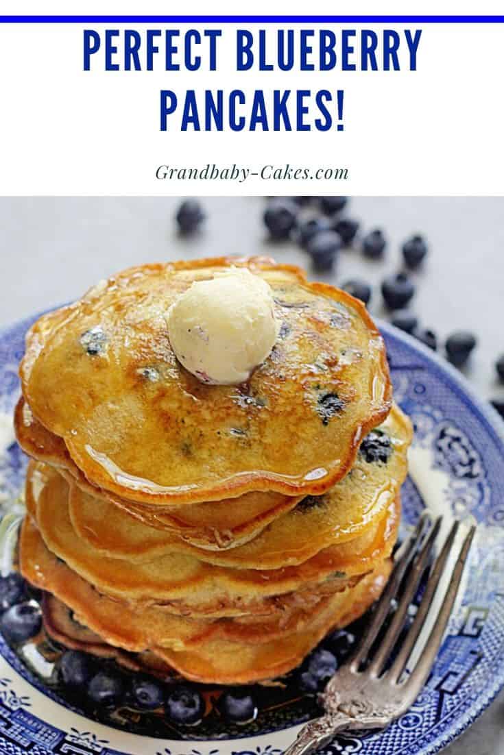 Blueberry Pancakes Recipe - Grandbaby Cakes
