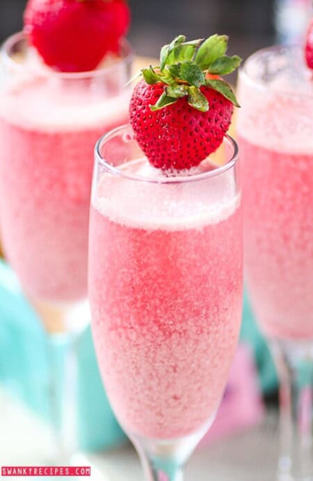 Strawberry Cream Mimosas