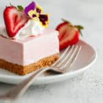 No Bake Strawberry Cheesecake Bars | Grandbaby Cakes