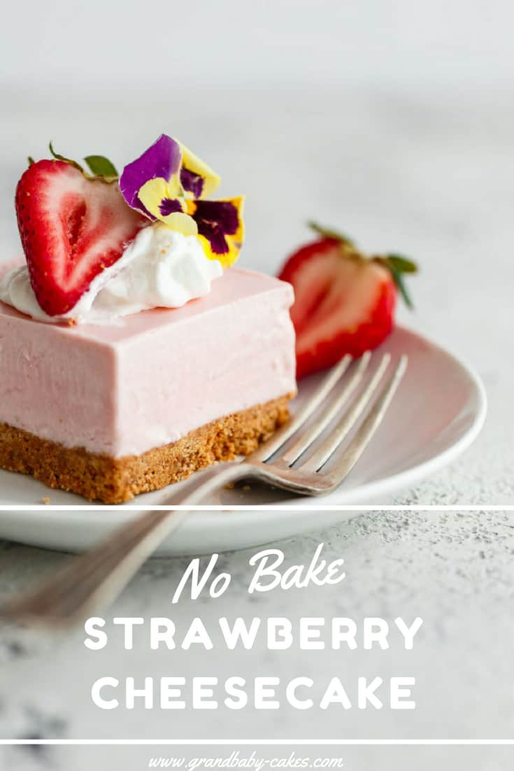 No Bake Strawberry Cheesecake Recipe - The easiest and most delicious strawberry cheesecake bars fit for any celebration. The filling is absolutely sensational and tastes just like strawberry ice cream. Addictive! This Easy Cheesecake recipe is ready to make you a believer! #cheesecake #nobake #strawberry No Bake Strawberry Cheesecake Recipe - The easiest and most delicious strawberry cheesecake bars fit for any celebration. The filling is absolutely sensational and tastes just like strawberry ice cream. Addictive! This Easy Cheesecake recipe is ready to make you a believer! #cheesecake #nobake #strawberry
