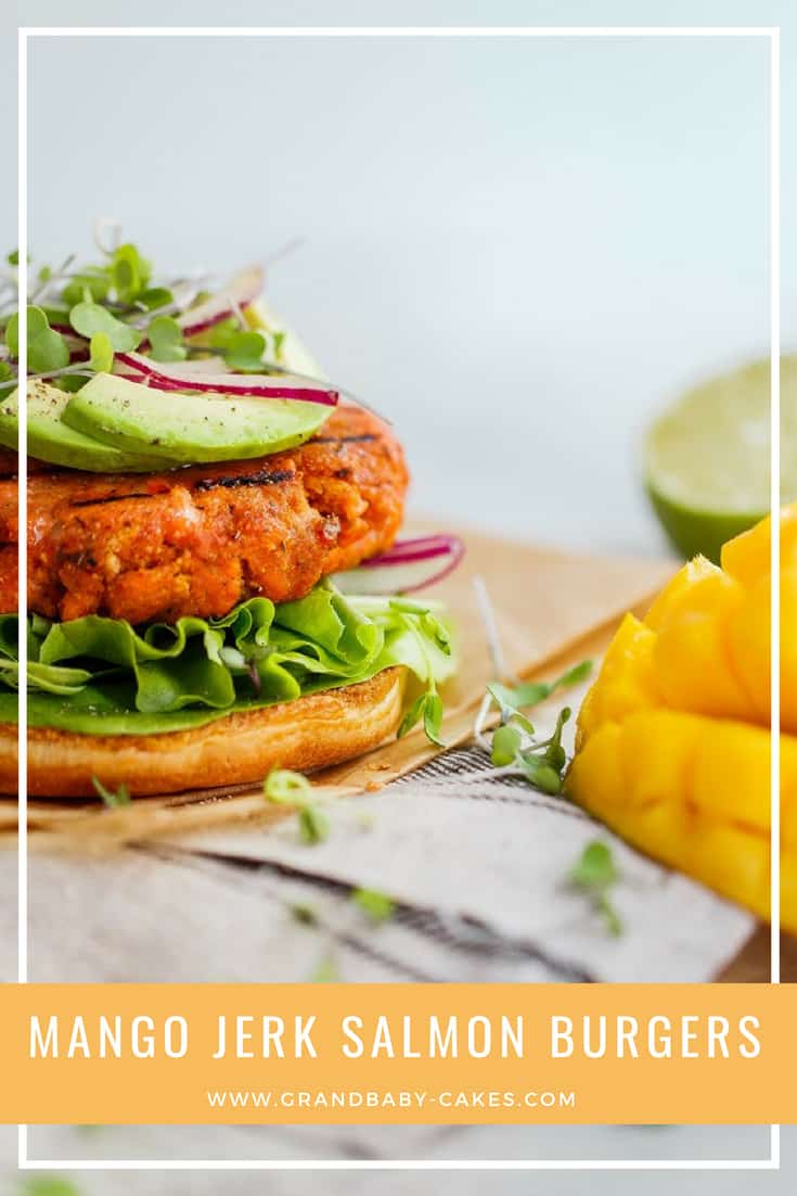 Mango Jerk Salmon Burgers- Do you know how to cook salmon burgers from scratch? This salmon burger recipe is surprisingly simple to make. These are filled with Jamaican spice and jerk flavor along with the sweetness of fresh mango. So addictive! #burger #salmon #grill #jerk Mango Jerk Salmon Burgers- Do you know how to cook salmon burgers from scratch? This salmon burger recipe is surprisingly simple to make. These are filled with Jamaican spice and jerk flavor along with the sweetness of fresh mango. So addictive! #burger #salmon #grill #jerk