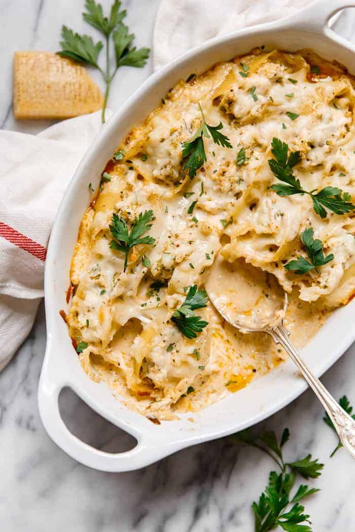 Easy Chicken Alfredo Stuffed Shells Recipe