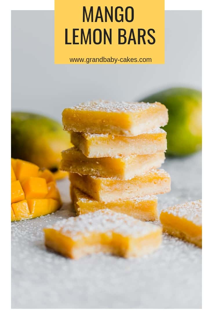 Mango Lemon Bars Recipe - The classic lemon bar gets a delish and unique update with the addition of fresh mango resulting in a sweet, creamy filling topped buttery shortbread crust. #bars #brownies #blondies #lemon #lemonbars #mango Mango Lemon Bars Recipe - The classic lemon bar gets a delish and unique update with the addition of fresh mango resulting in a sweet, creamy filling topped buttery shortbread crust. #bars #brownies #blondies #lemon #lemonbars #mango
