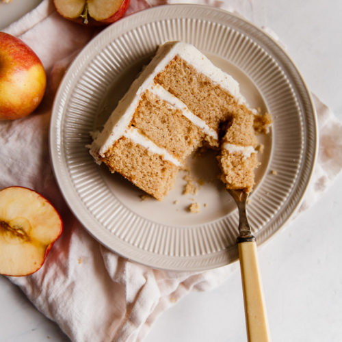 Spiced Apple Cider Charlotte Cake #AppleWeek - Love and Confections