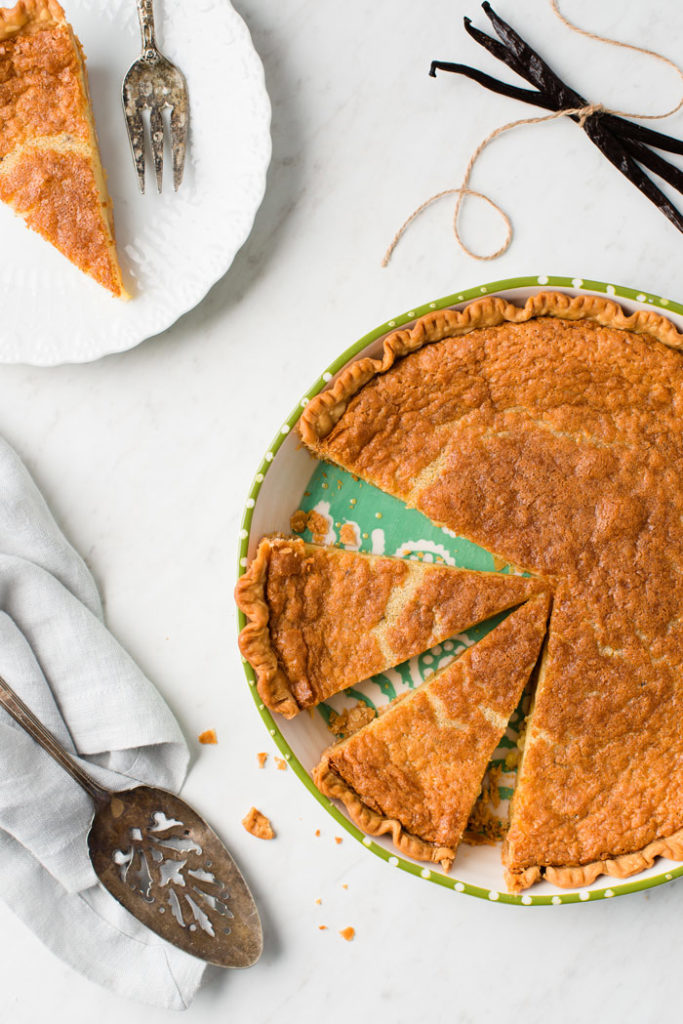 Vanilla Buttermilk Pie Recipe with Vanilla Bean Grandbaby Cakes