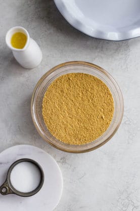 All Ingredients to learn how to make graham cracker crust recipe