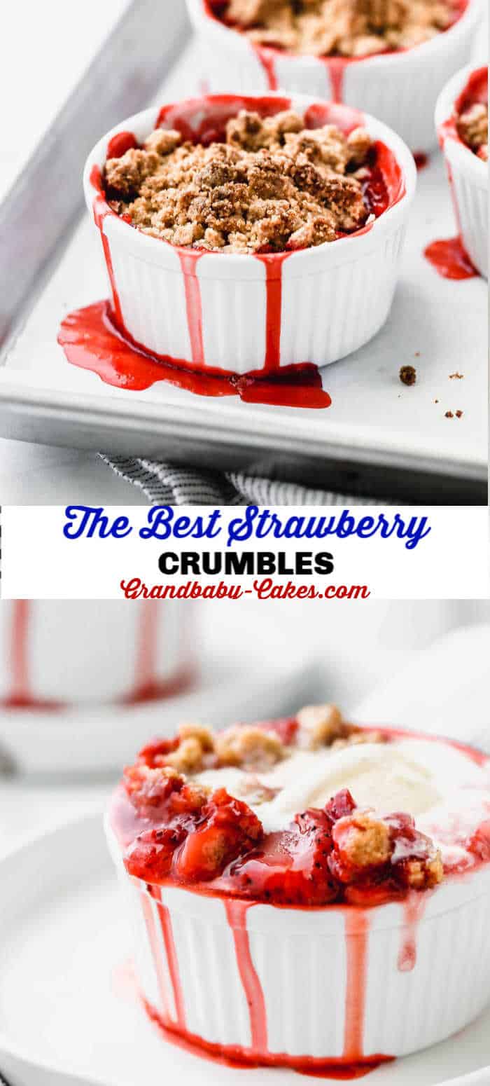 Strawberry Crumble Recipe - Grandbaby Cakes