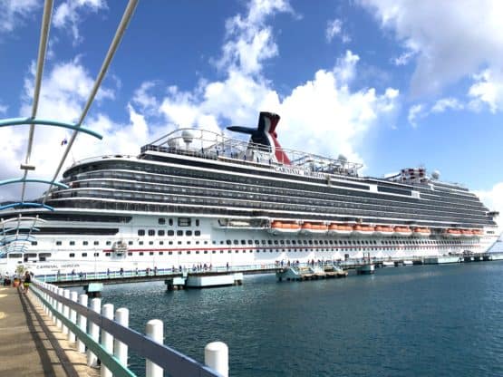 Full photo of Carnival Horizon Cruise Ship docked in the Cayman Islands