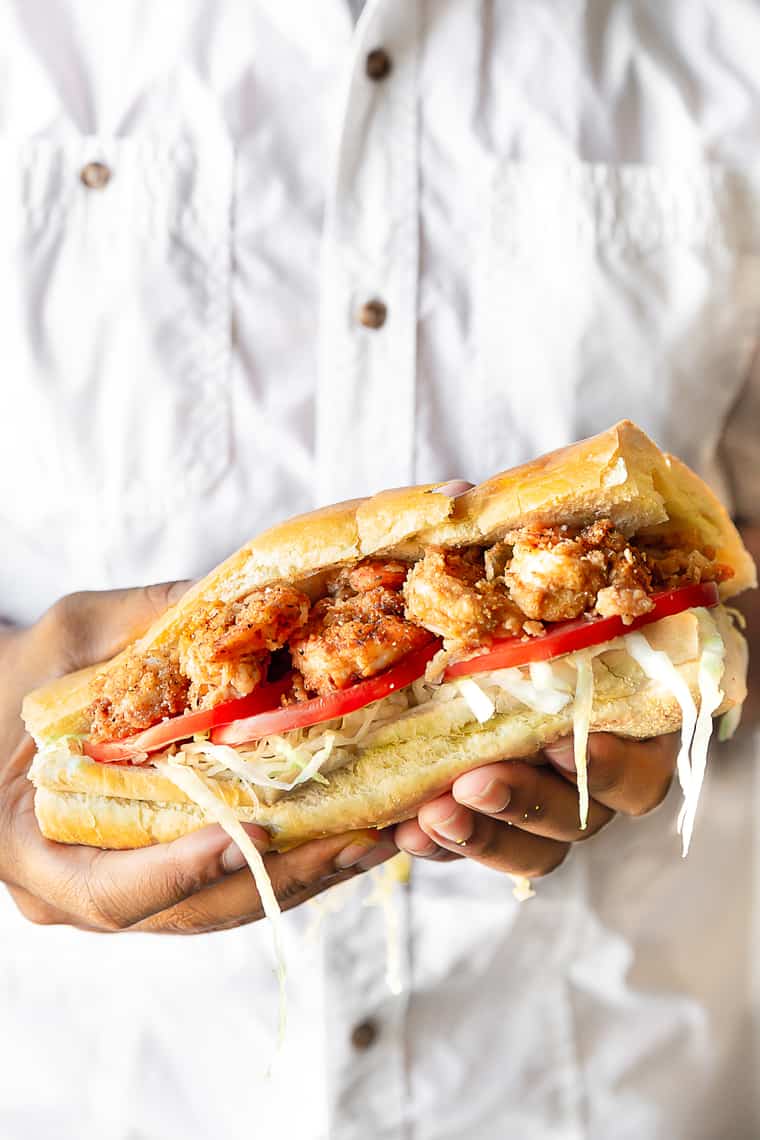 Authentic New Orleans Shrimp Po’ Boy with Creole Remoulade Sauce