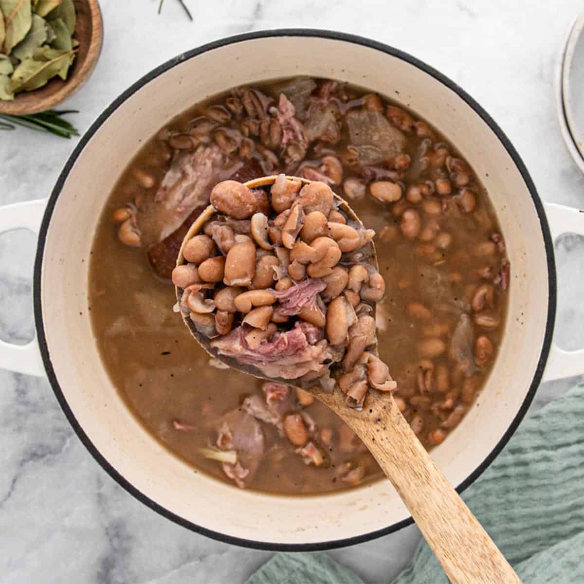 Slow Cooker White Beans - Spicy Southern Kitchen