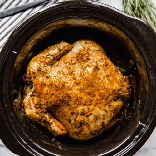 Slow Cooker Rosemary Chicken Recipe - Grandbaby Cakes