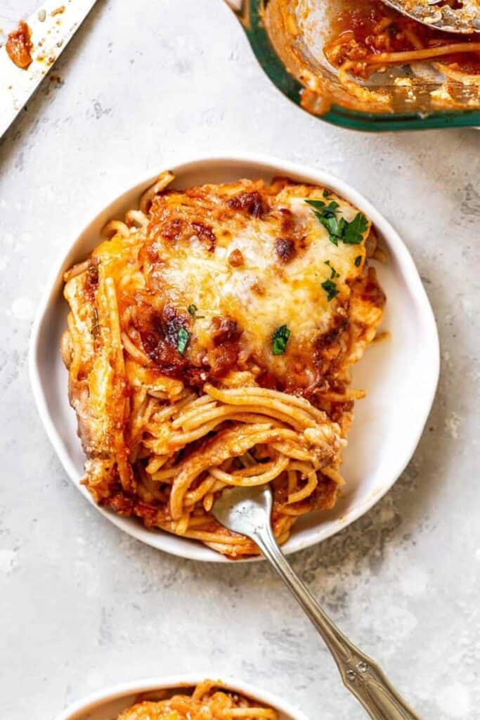 Baked Spaghetti Grandbaby Cakes