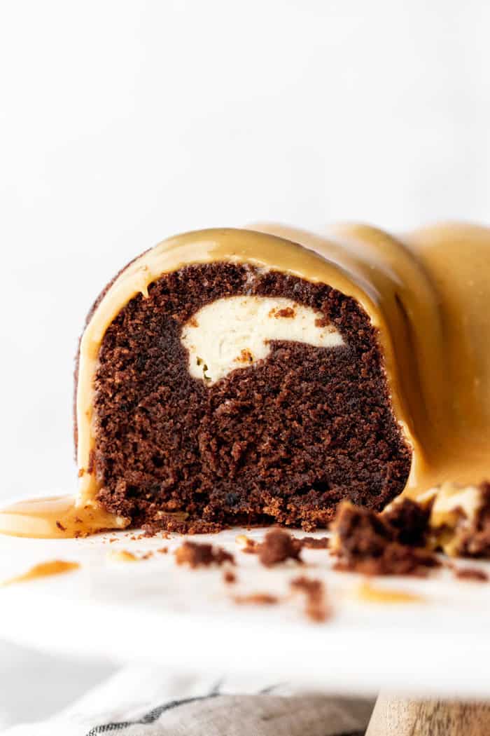 Baileys Dark Chocolate Bundt Cake - Browned Butter Blondie