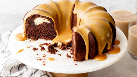 Mini Chocolate Bundt Cake with Cream Cheese Frosting - Glitter and Goulash