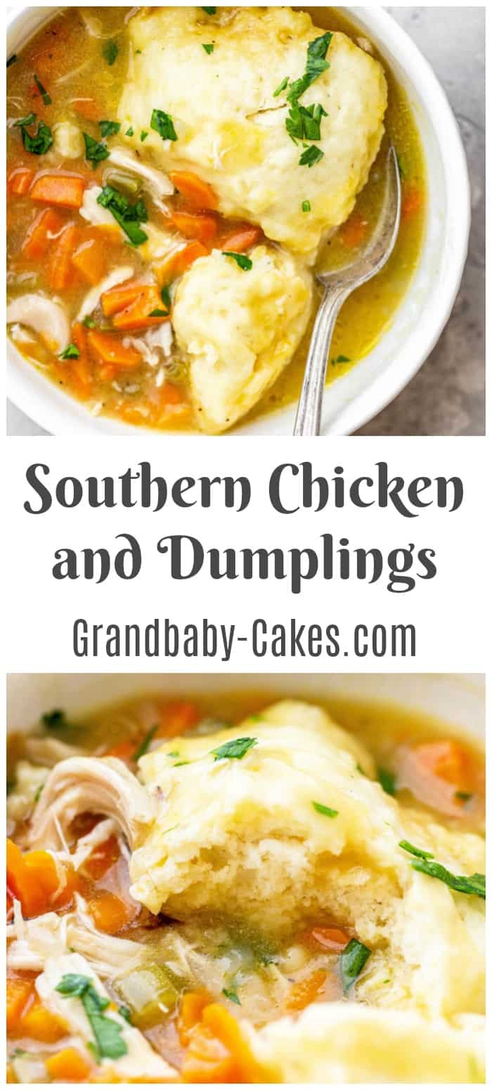 Southern Chicken and Dumplings - Grandbaby Cakes