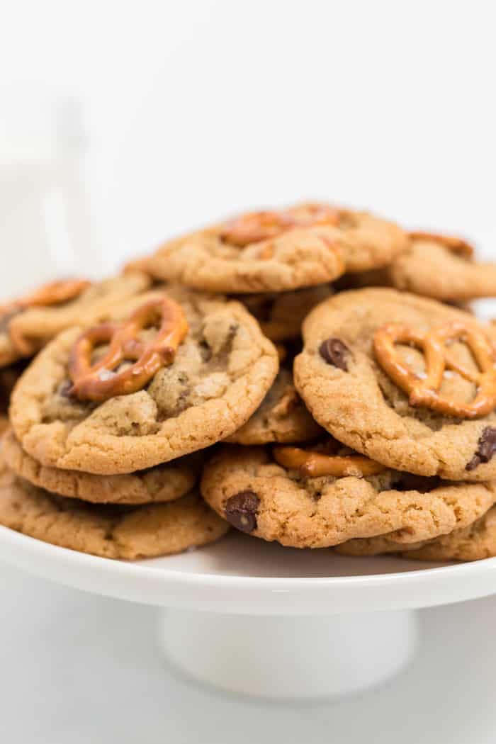 Salted Caramel Chocolate Chip Cookies - Grandbaby Cakes