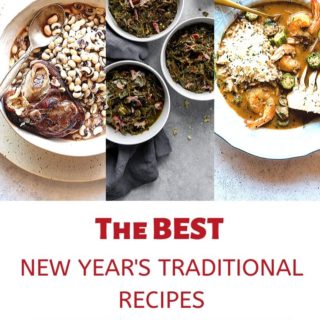 The BEST New Year's Traditional recipes in a collage