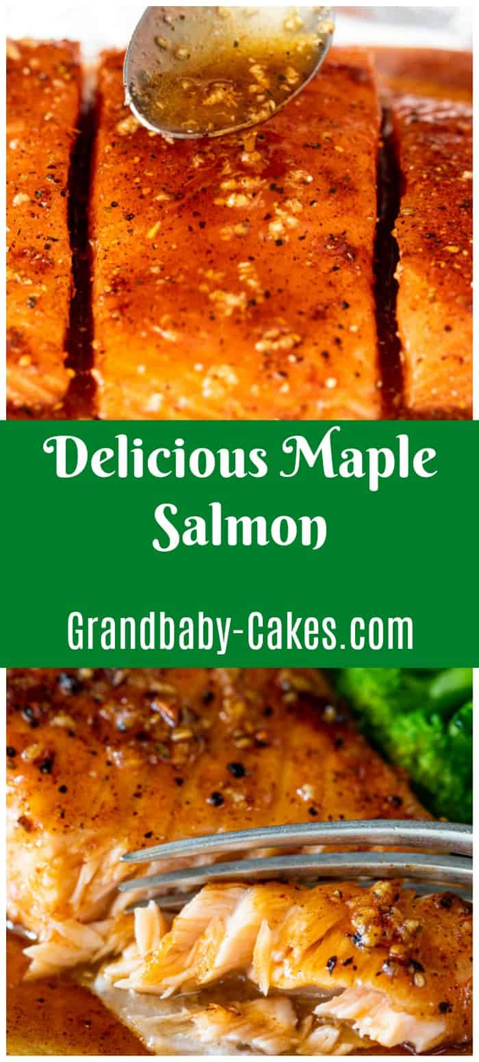Maple Glazed Salmon Grandbaby Cakes