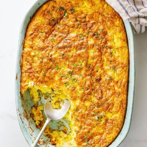 Savory Corn Spoonbread  America's Test Kitchen Recipe