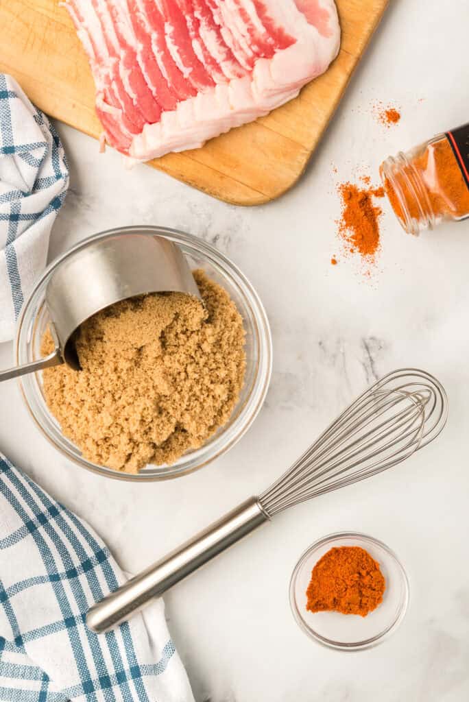 Spice with brown sugar being mixed together