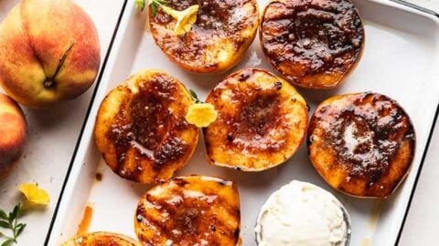 Spiced Caramelized Peaches ~Sweet & Savory