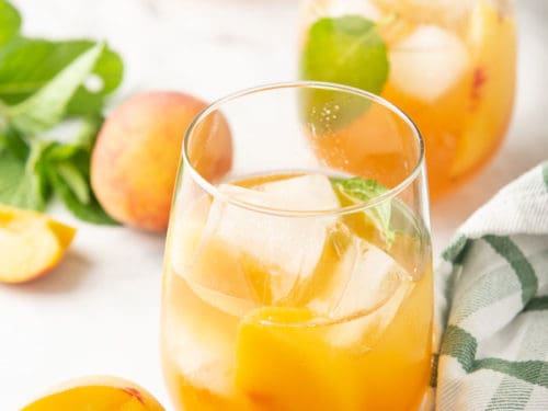 Peach Iced Tea ~Sweet & Savory