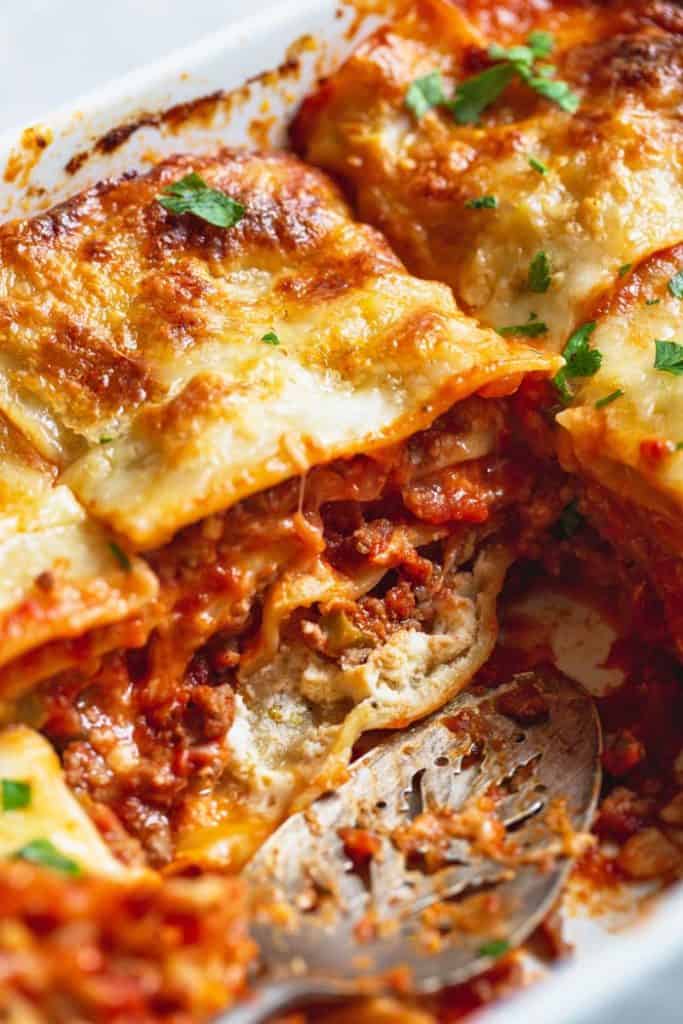 Classic Lasagna Recipe - Grandbaby Cakes