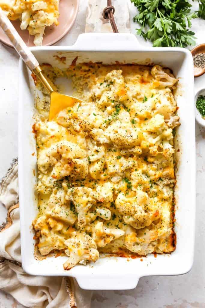 Cauliflower Mac and Cheese - Grandbaby Cakes