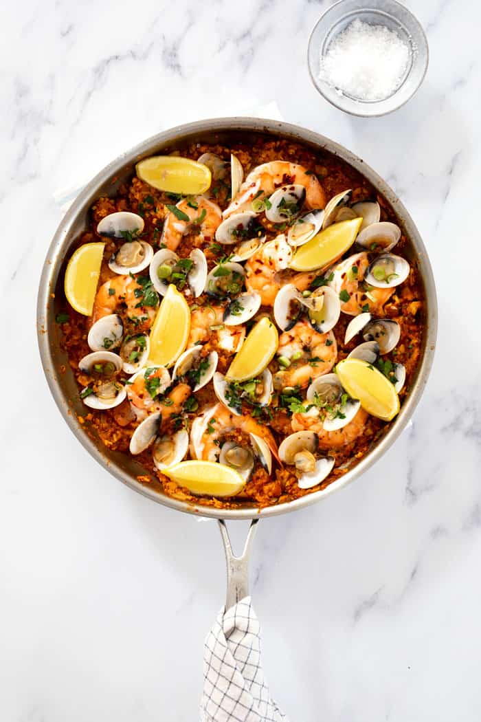 Seafood Paella (Completely Keto!) - Grandbaby Cakes