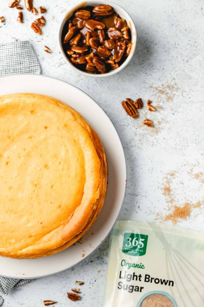 Butter Pecan cheesecake baked 