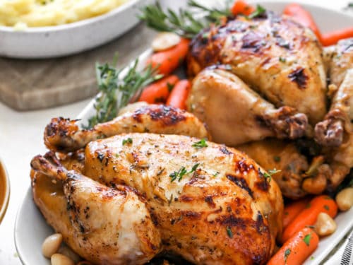 Cider Herb Spiced Cornish Hens