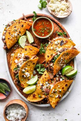Authentic Birria Tacos (With How To Video!) - Grandbaby Cakes