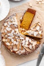 Almond Cake with Pear and Polenta - Grandbaby Cakes