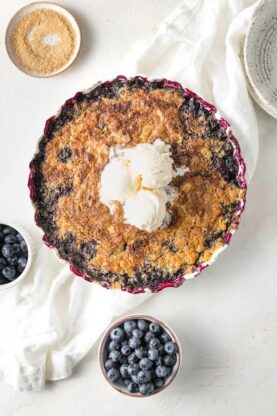 blueberry cobbler 11 277x416 - Blueberry Cobbler (Super Easy and Delicious!)