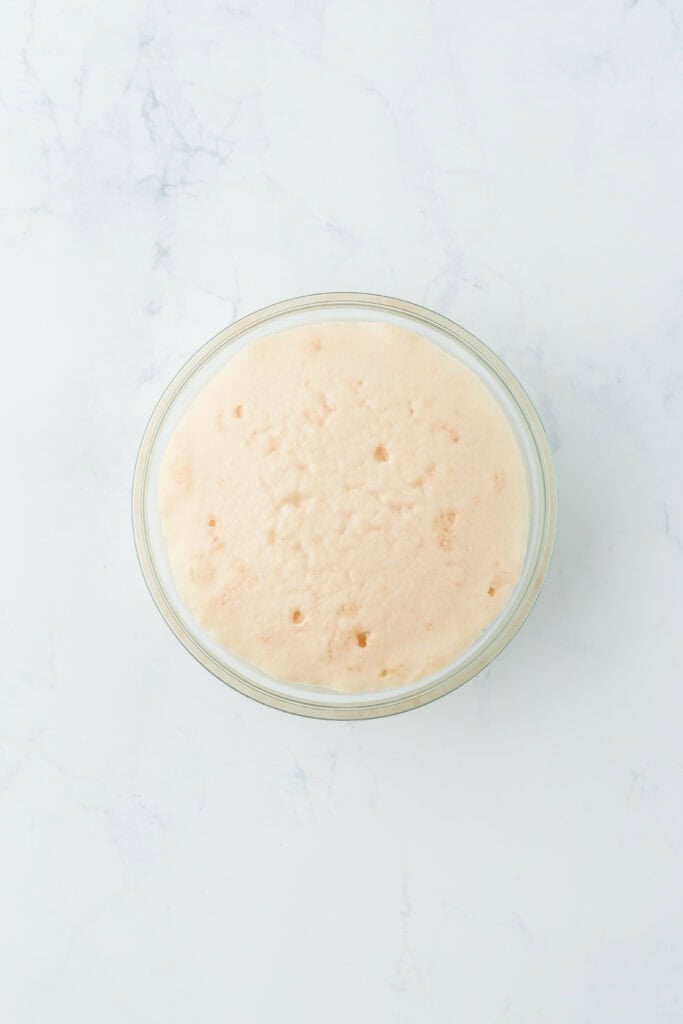 Yeast in bowl foaming