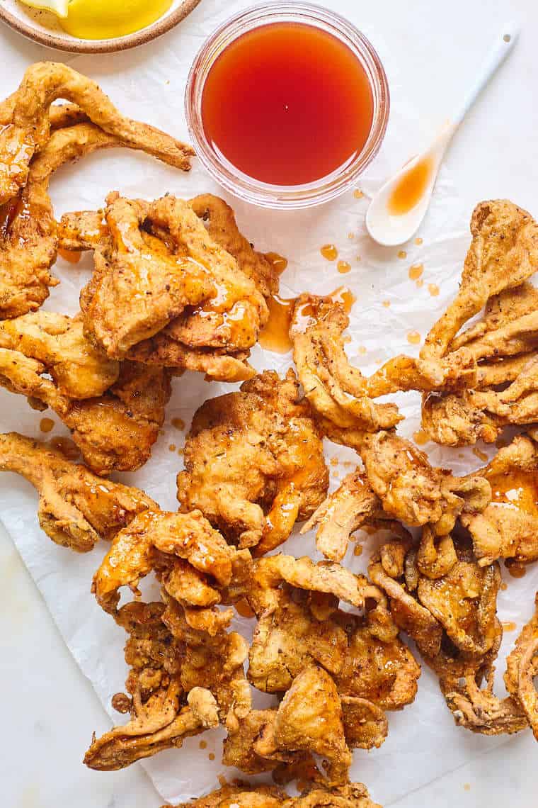 Fried Chicken White Background