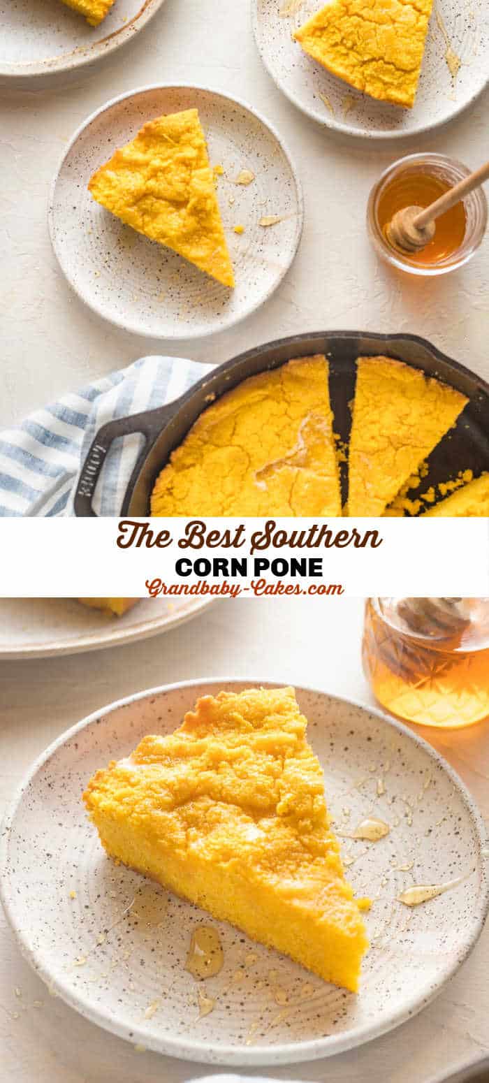 Moist Melt-In-Your-Mouth Southern Corn Pone - Grandbaby Cakes