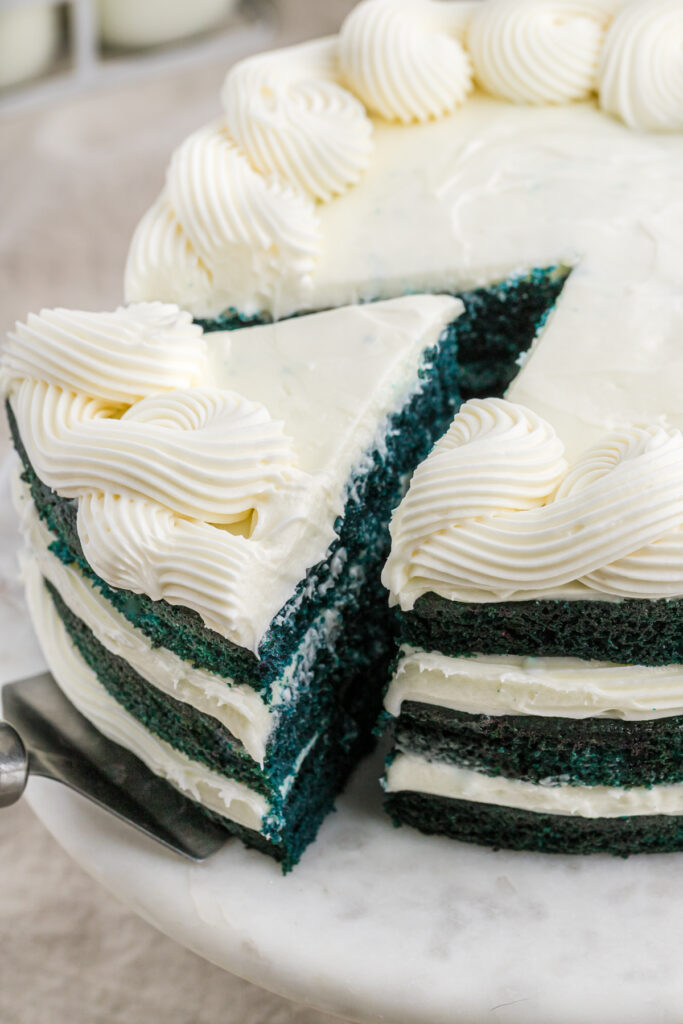 Moist Tender Southern Blue Velvet Cake - Grandbaby Cakes