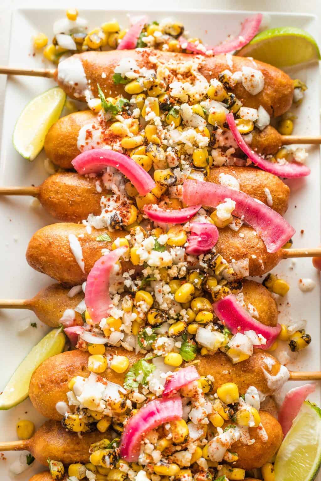 Elote Corn Dogs Grandbaby Cakes