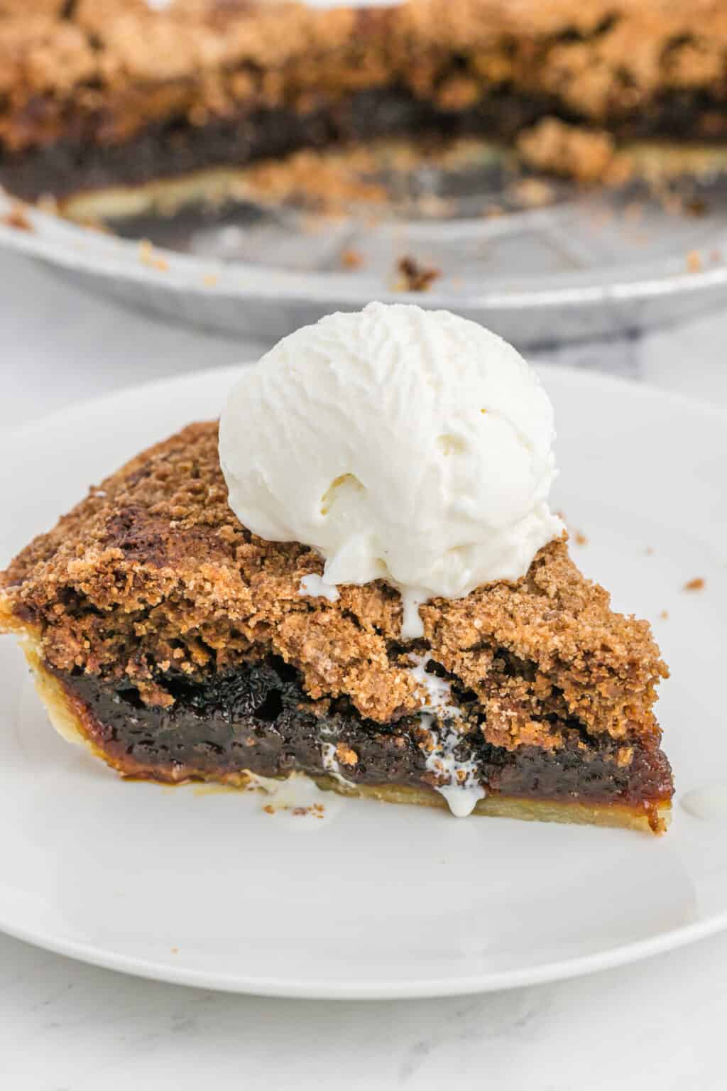 Rich Gooey Homemade Shoofly Pie - Grandbaby Cakes