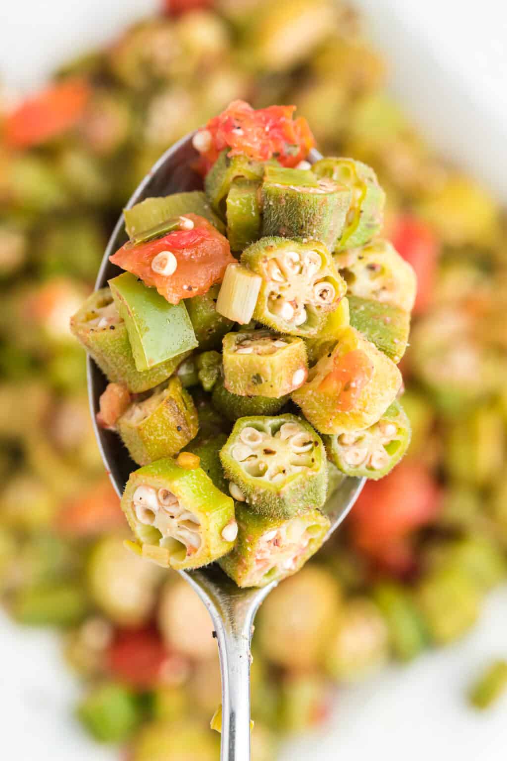 Okra and Tomatoes - Grandbaby Cakes