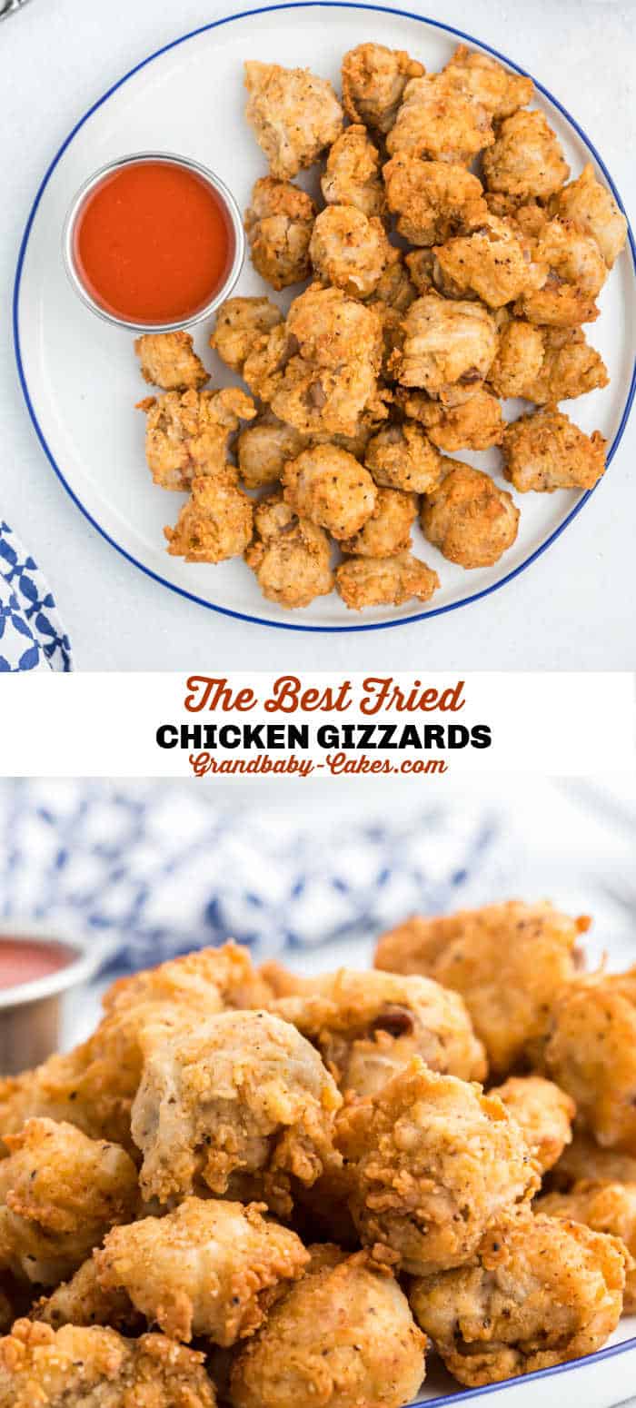 Crispy Southern Fried Chicken Gizzards - Grandbaby Cakes