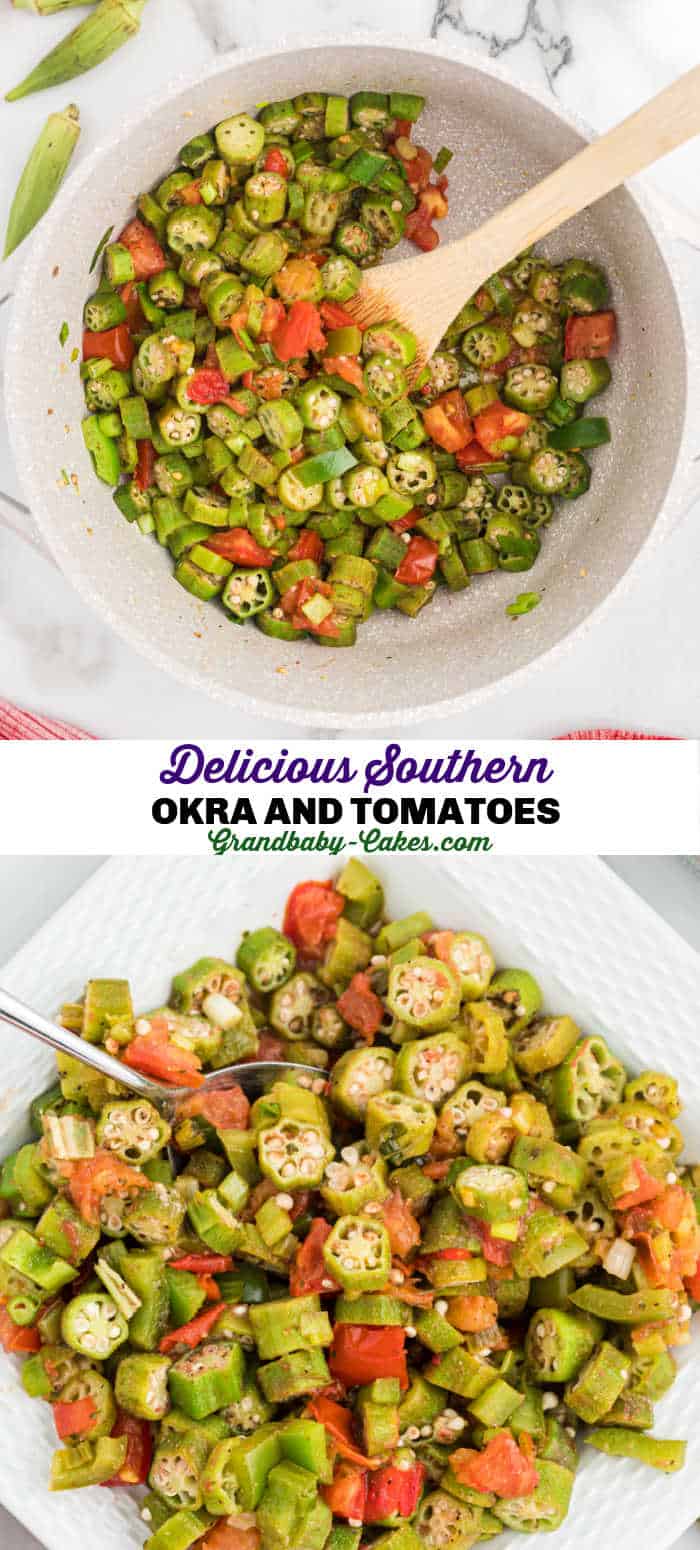 Okra and Tomatoes Grandbaby Cakes