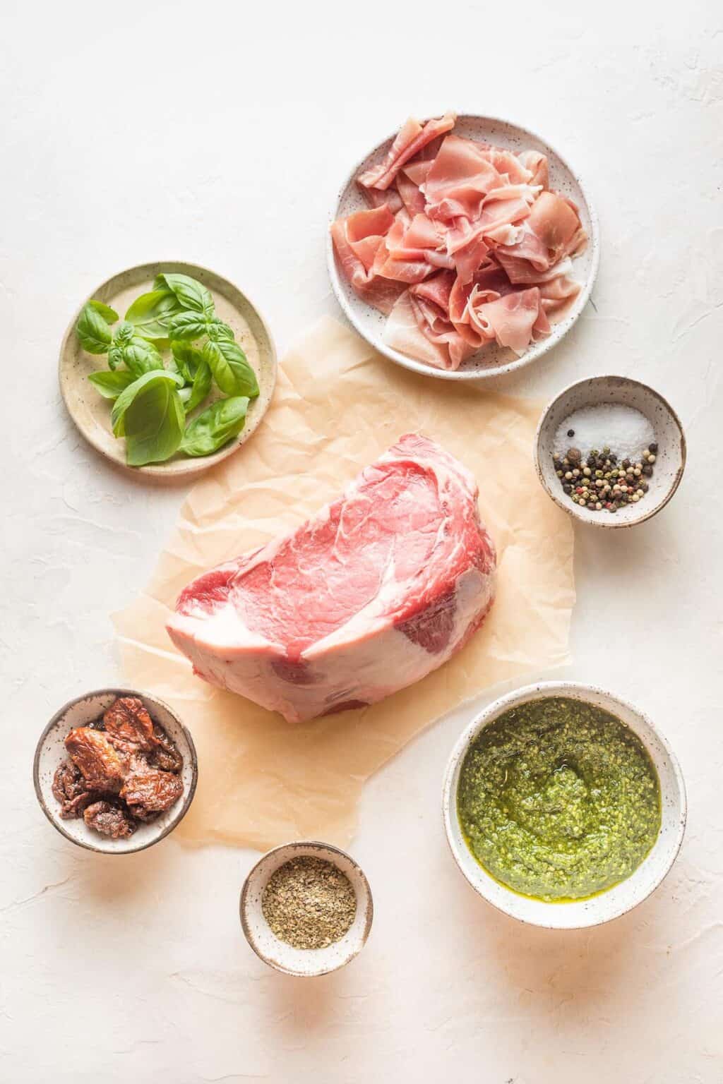 Prosciutto Wrapped Beef Roast Grandbaby Cakes